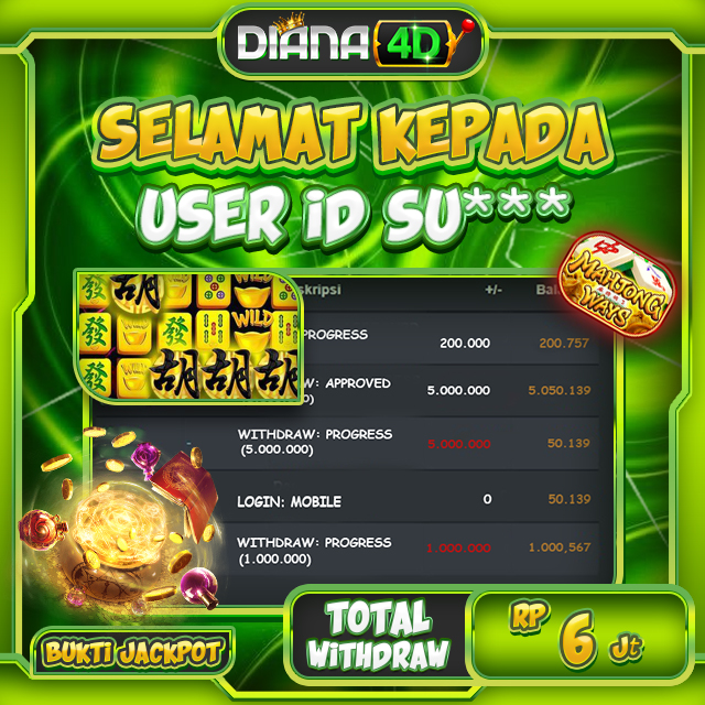 SELAMAT USER ID SU*** MENDAPATKAN SCATTER HITAM