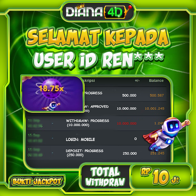 SELAMAT USER ID REN*** MENDAPATKAN SPACEMAN X18