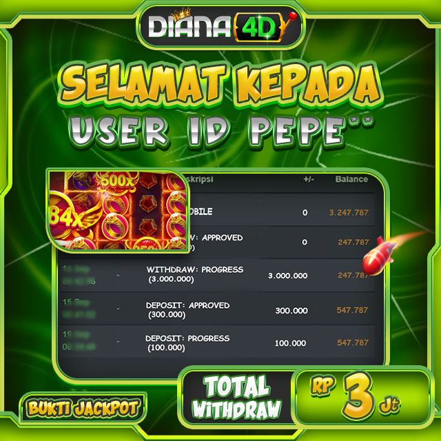 SELAMAT USER ID PEPE*** MENDAPATKAN MAXWIN