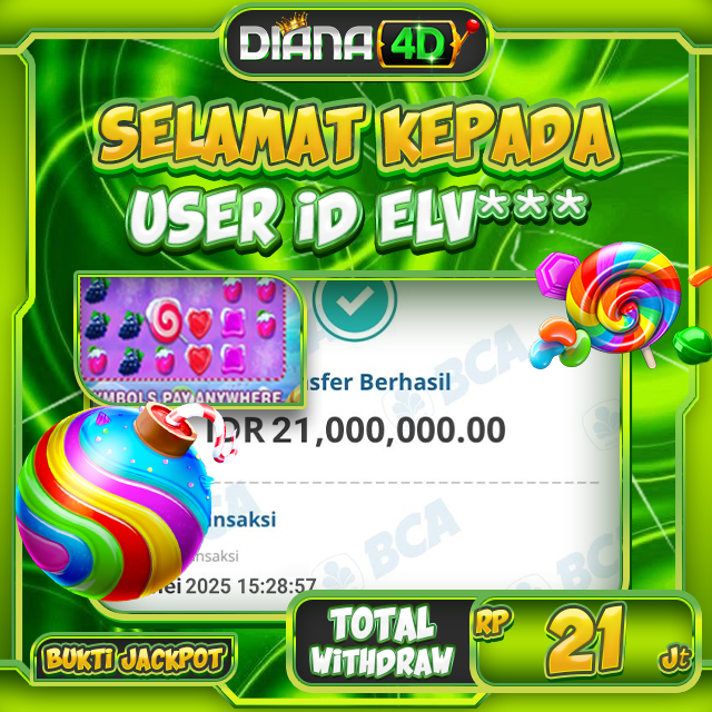 SELAMAT USER ID ELV*** MENDAPATKAN MAXWIN