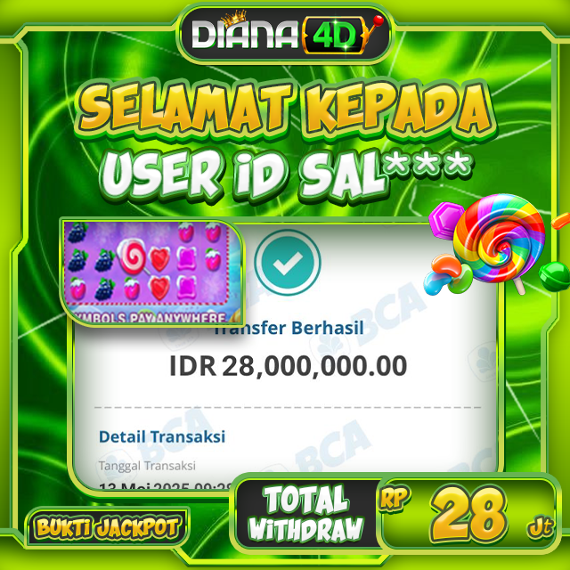 SELAMAT USER ID SAL*** MENDAPATKAN MAXWIN