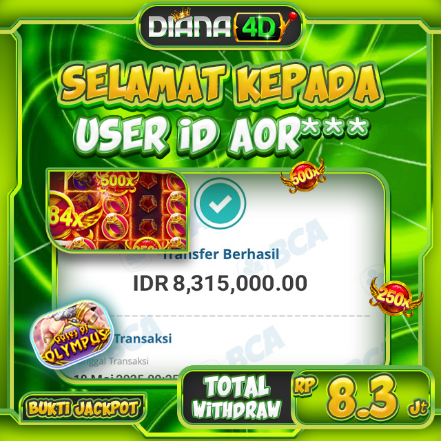 SELAMAT USER ID AOR*** MENDAPATKAN MAXWIN