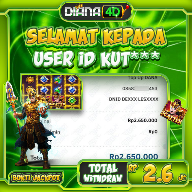 SELAMAT USER ID KUT*** MENDAPATKAN MAXWIN