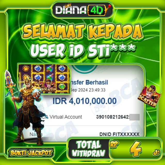 SELAMAT USER ID STI*** MENDAPATKAN MAXWIN