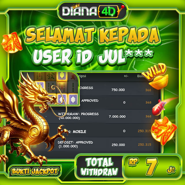 SELAMAT USER ID JUL*** MENDAPATKAN JACKPOT