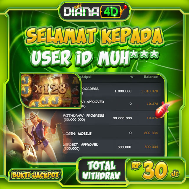 SELAMAT USER ID MUH*** MENDAPATKAN JACKPOT