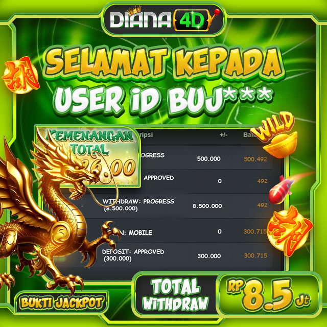 SELAMAT USER ID BUJ*** MENDAPATKAN JACKPOT