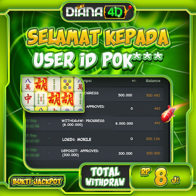 SELAMAT USER ID POK*** MENDAPATKAN JACKPOT