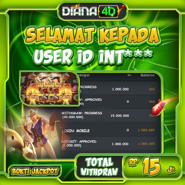 SELAMAT USER ID INT*** MENDAPATKAN JACKPOT