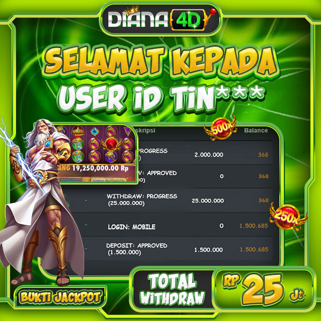 SELAMAT USER ID TIN*** MENDAPATKAN JACKPOT